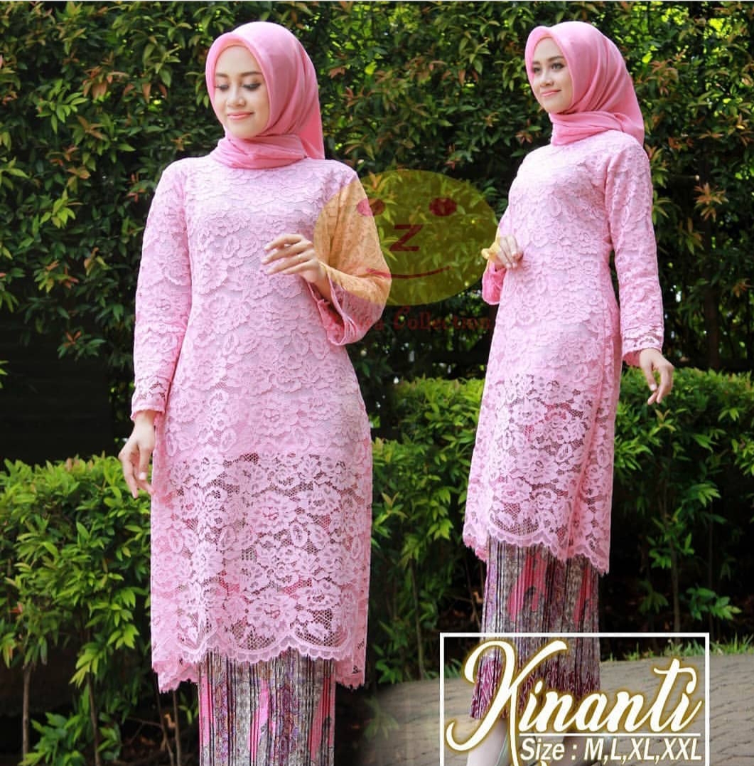 Peach Warna Jilbab Yang Cocok Untuk Baju Pink Salem - Voal Motif
