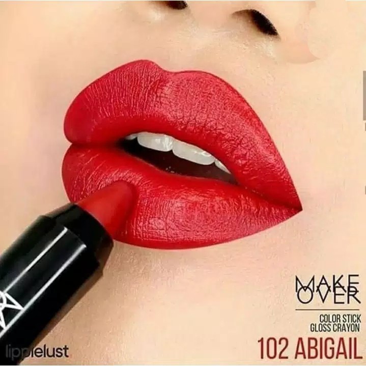 Promo Make Over Color Stick Glossy Crayon Lip Krayon Kilap Lipstick Lipstik Riasan Bibir Make Up