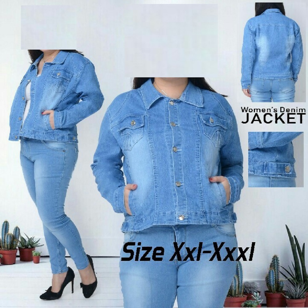 jaket jeans big size