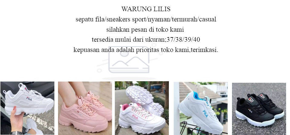 Sepatu hot sale fila sneakers