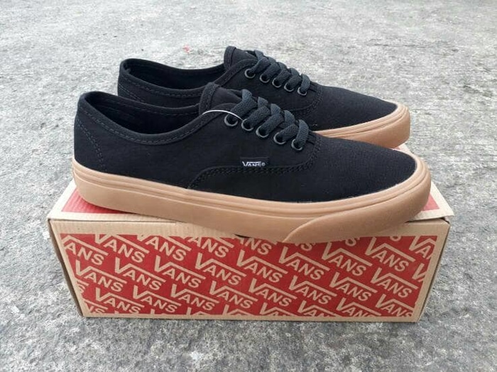 brown vans authentic