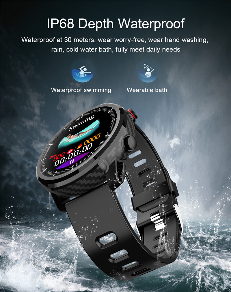 NEW】Eseed Men L3 Smart watch IP68 waterproof full Touch Screen Long Standby  smartwatch | Lazada Indonesia