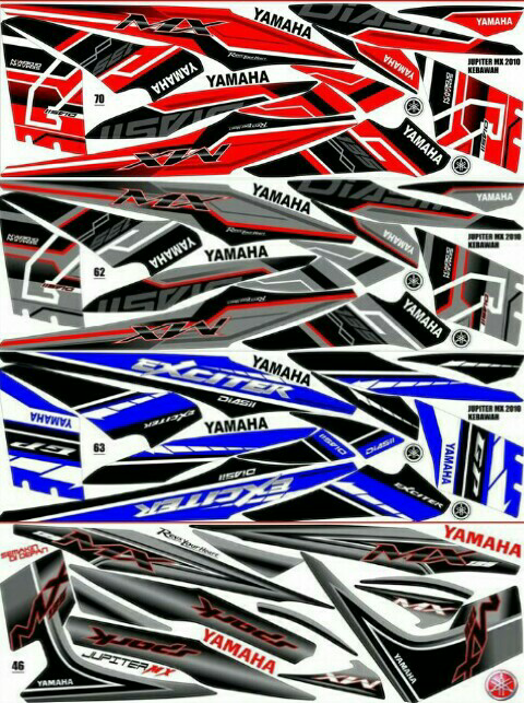 Sticker Striping Variasi Thailand Thailook Jupiter Mx Old Lama