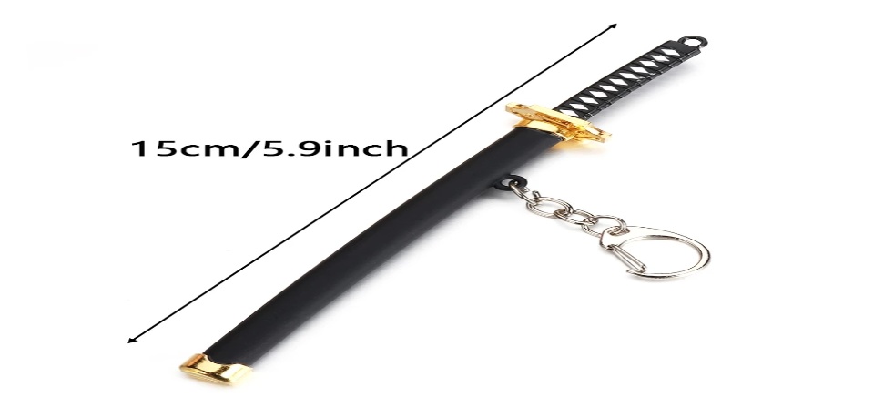 Gantungan Kunci Pedang Katana one piece keychain anime pedang