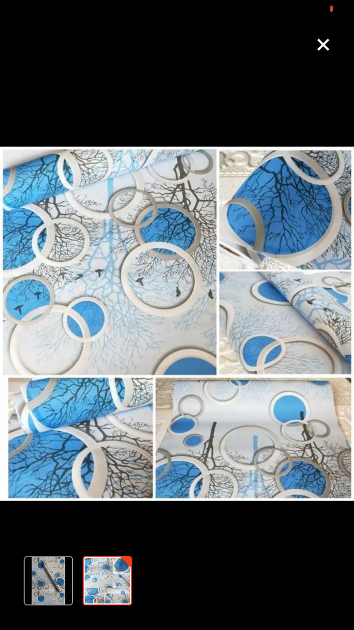 wallpaper sticker pohon bulat 3d biru lazada indonesia wallpaper sticker pohon bulat 3d biru
