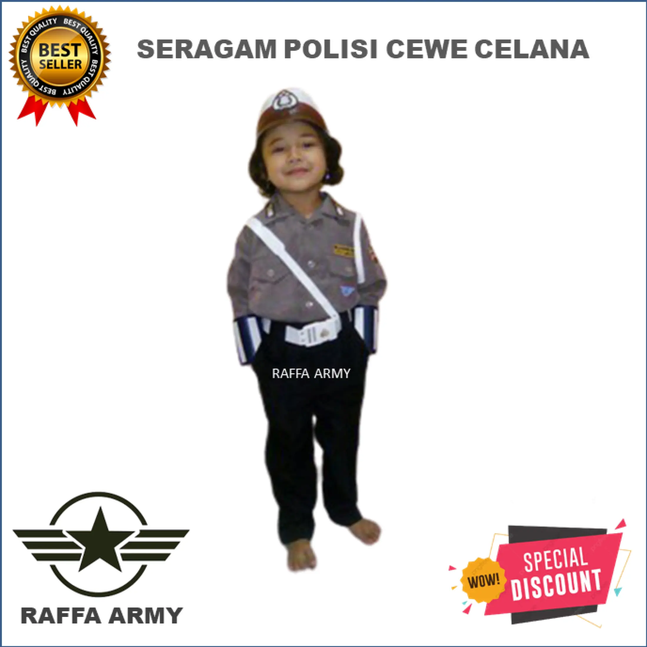 Baju Seragam Polisi Anak Perempuan Baju Lantas Anak Seragam Polwan Anak Profesi Anak Seragam Polwan Lazada Indonesia