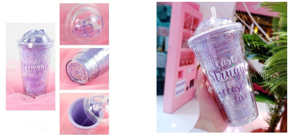 Tumbler Aesthetic Cups Blink 450ml / Botol Minum Dewasa / Botol Minum Anak