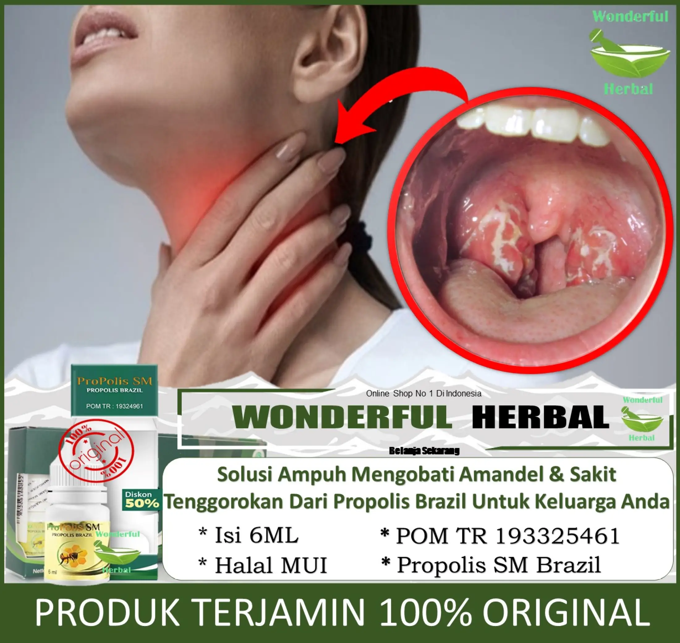 Obat Penyakit Amandel Sakit Tenggorokan Radang Tenggorokan Sakit Menelan Susah Sulit Menelan Faringitis Laringitis Obat Herbal Amandel Dan Tenggorokan Cocok Untuk Anak Anak Dewasa Aman Tanpa Efek Samping Bagus