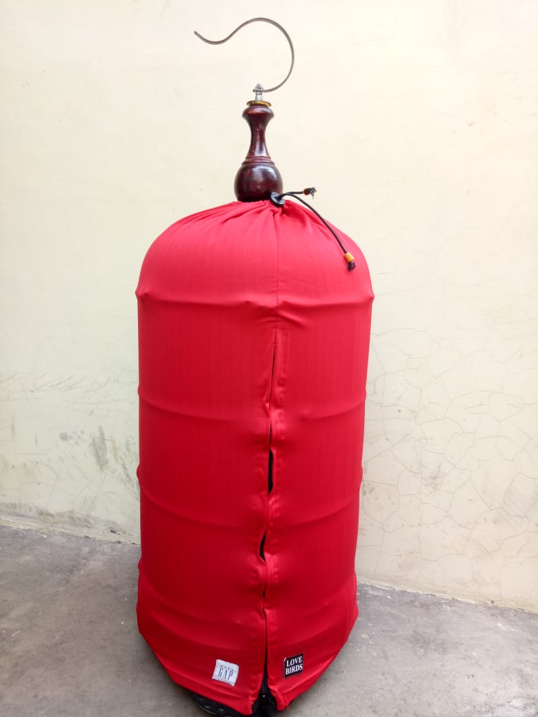 Kerodong Lovebird Sarung Sangkar Burung Lovebird Warna Merah