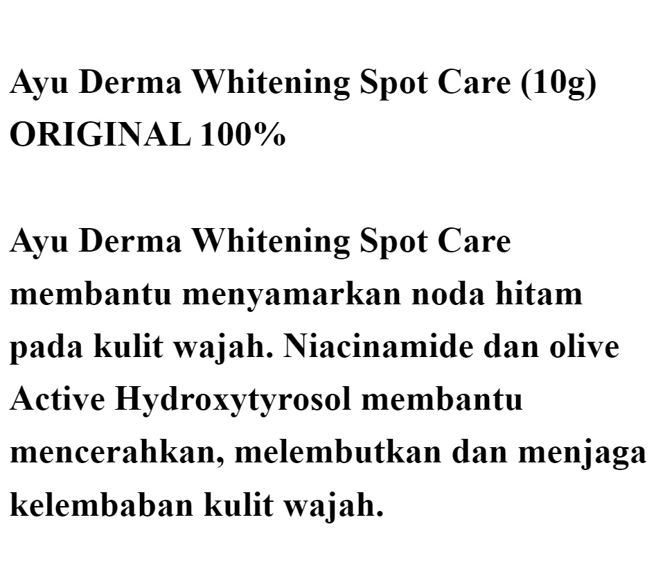 ayu derma spot care