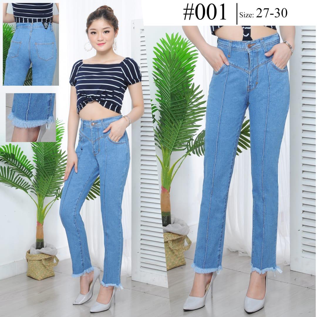 LuckFashion Celana Jeans Boyfriend 