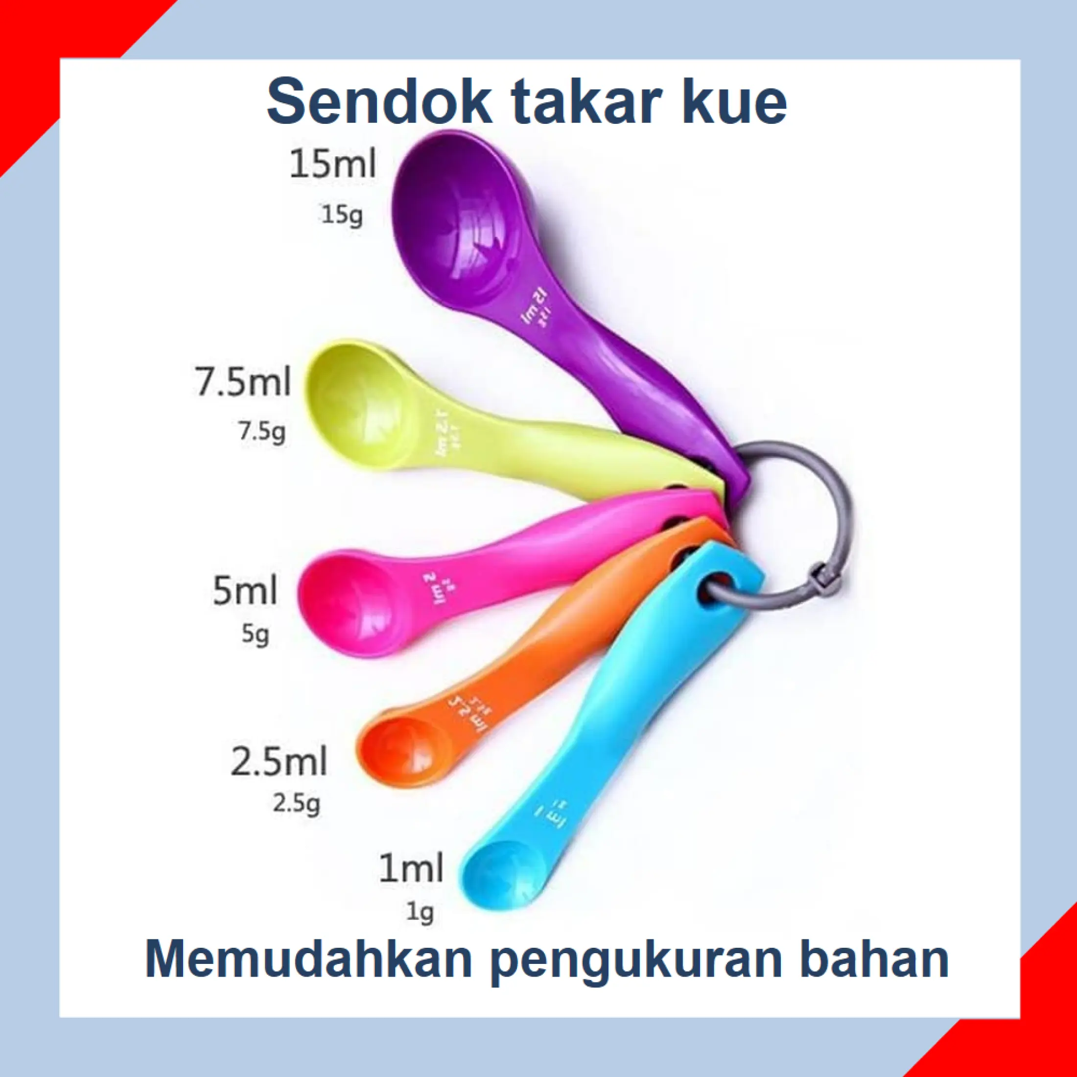 Sendok Takar Sendok Ukur Sendok Ukur Timbang Sendok Takar Komplit Sendok Takar Komplit Sendok Takar 5 In 1 Sendok Takar 1 Set Isi 5 Sendok Takar