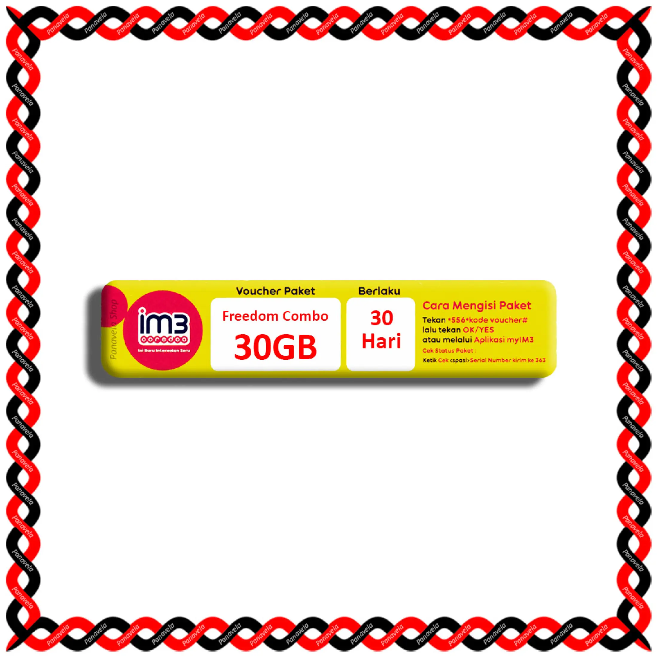 Voucher Indosat Im3 Ooredoo Paket Freedom Combo Kuota 30gb Lazada Indonesia