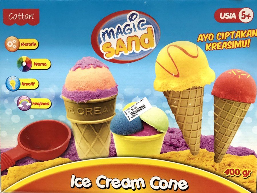 kinetic sand ice cream cone