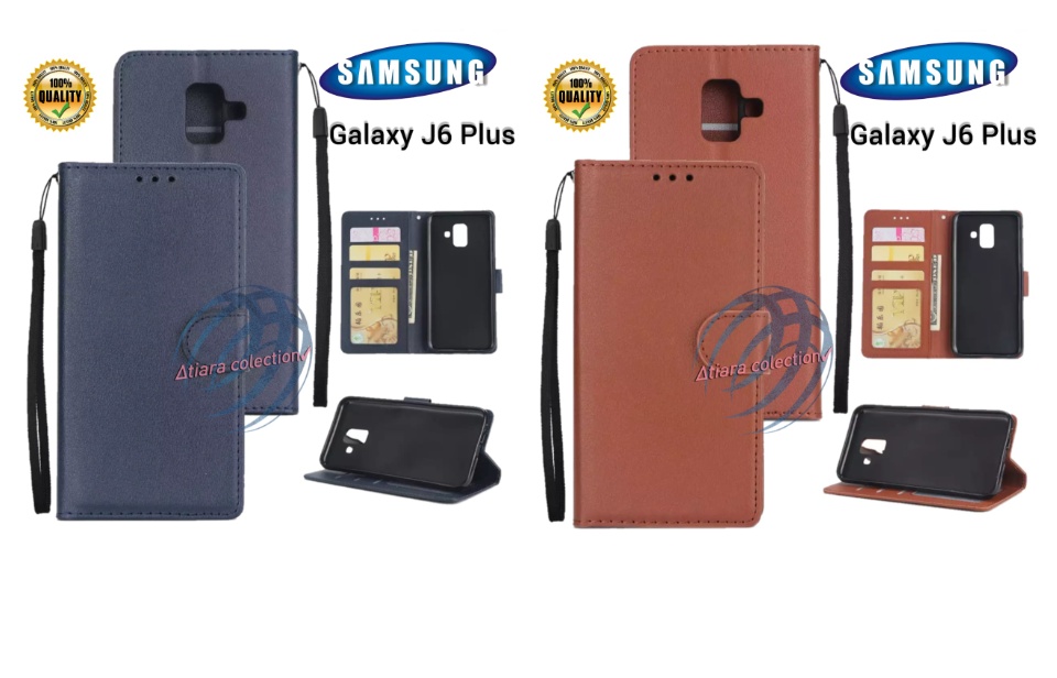 SAMSUNG GALAXY J6 PLUS FLIP LEATHER CASE PREMIUM-FLIP WALLET CASE