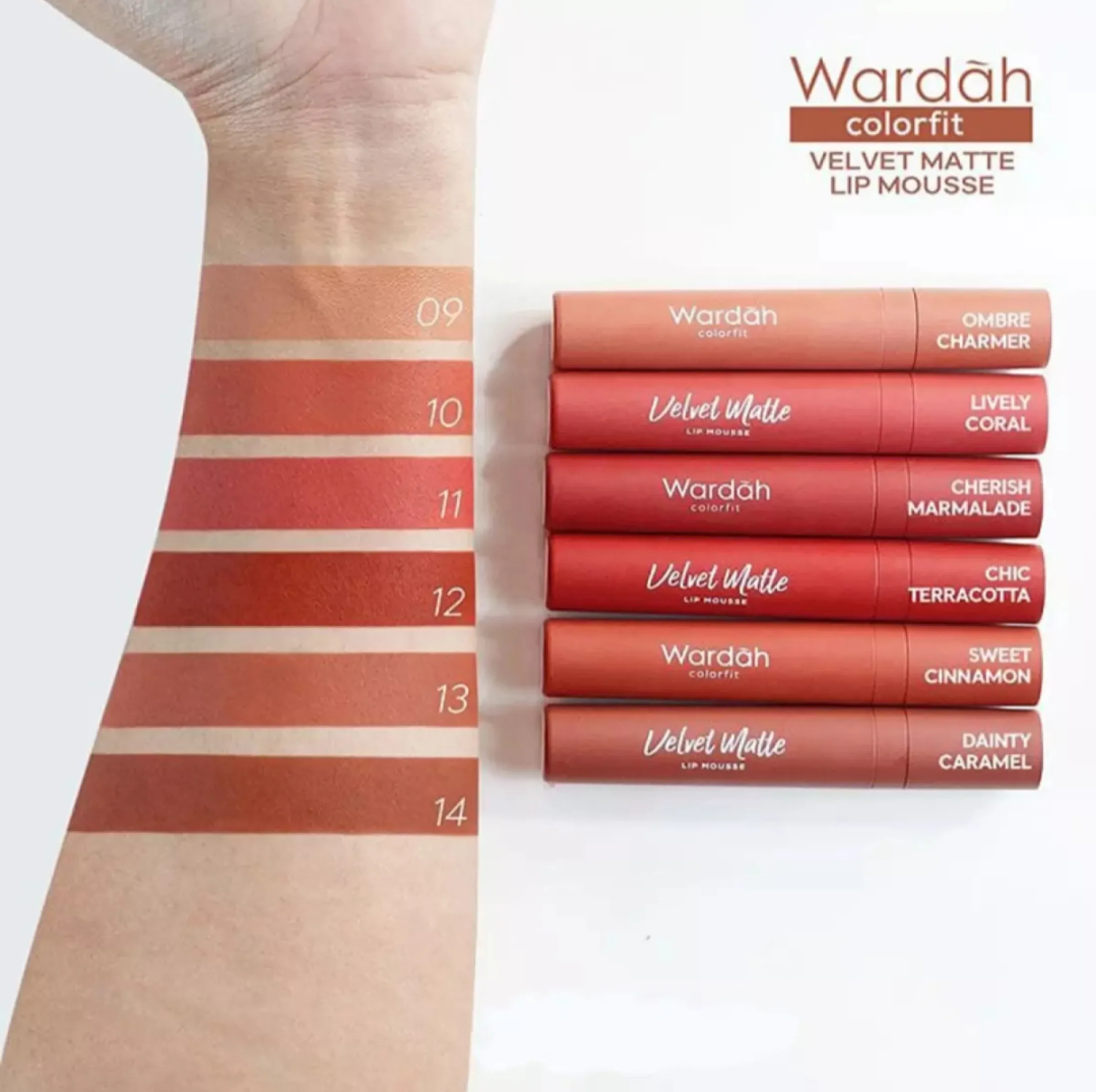 New Shades Wardah Colorfit Velvet Matte Lip Mousse No 9 14 Lazada Indonesia