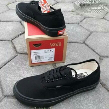 vans authentic full black original