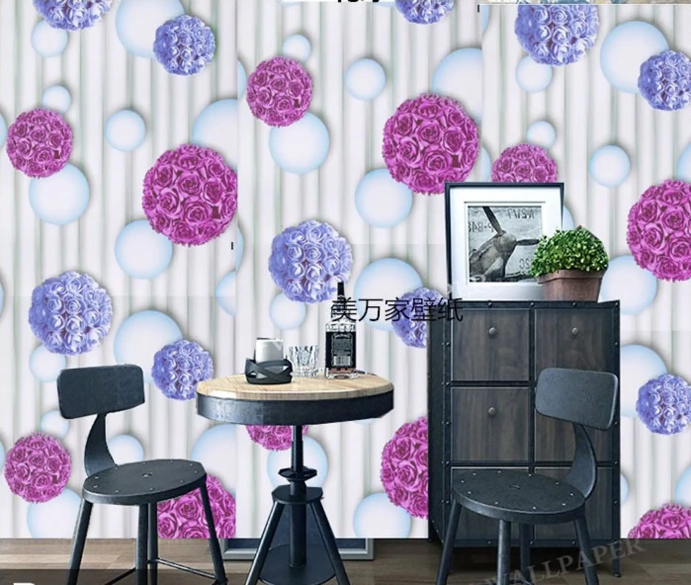 Wallpaper Dinding Sticker Dinding Dekorasi Rumah Wallpaper Stiker Dinding Wps521 Blue Pink Flower Dekorasi Ruang Tamu Kamar Tidur Dapur Studio Foto Happysnap88 Lazada Indonesia