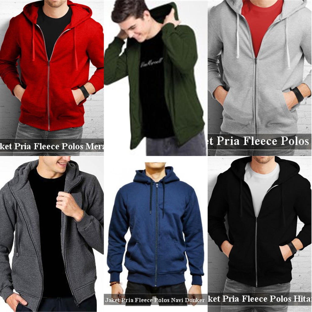 jaket hoodie fleece