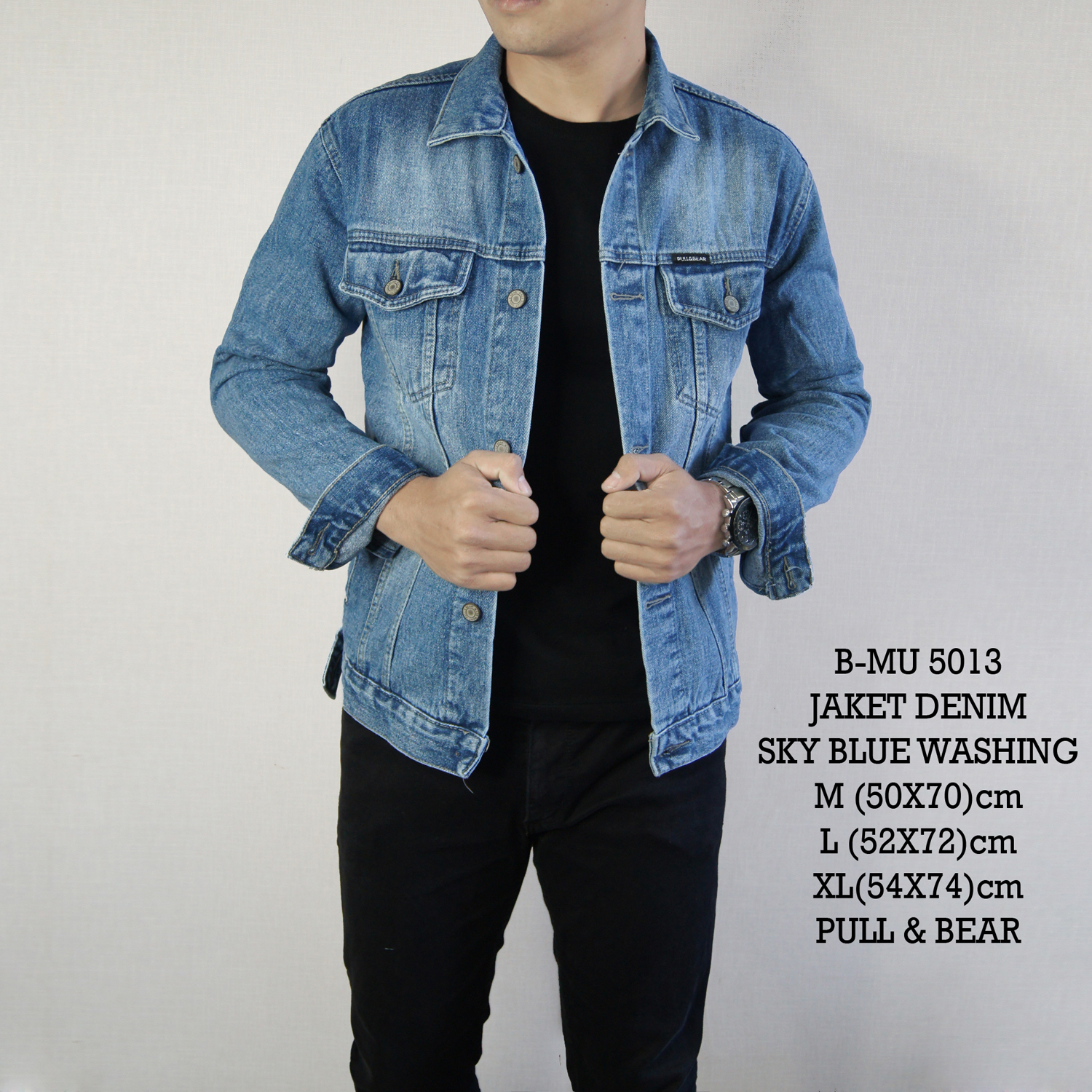 jaket jeans pull and bear