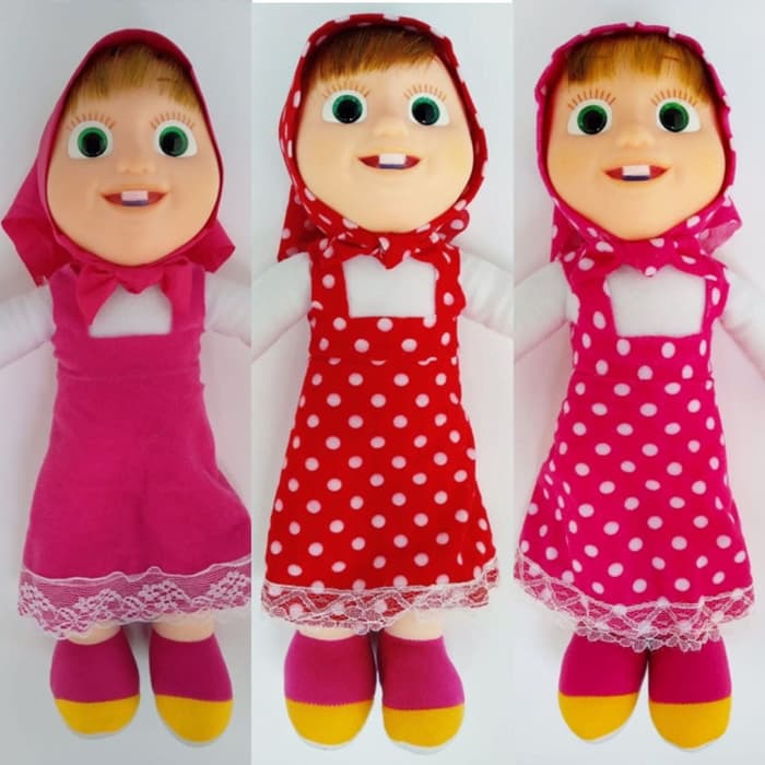 Boneka Masha And The Bear Lucu Imut Bazar Store