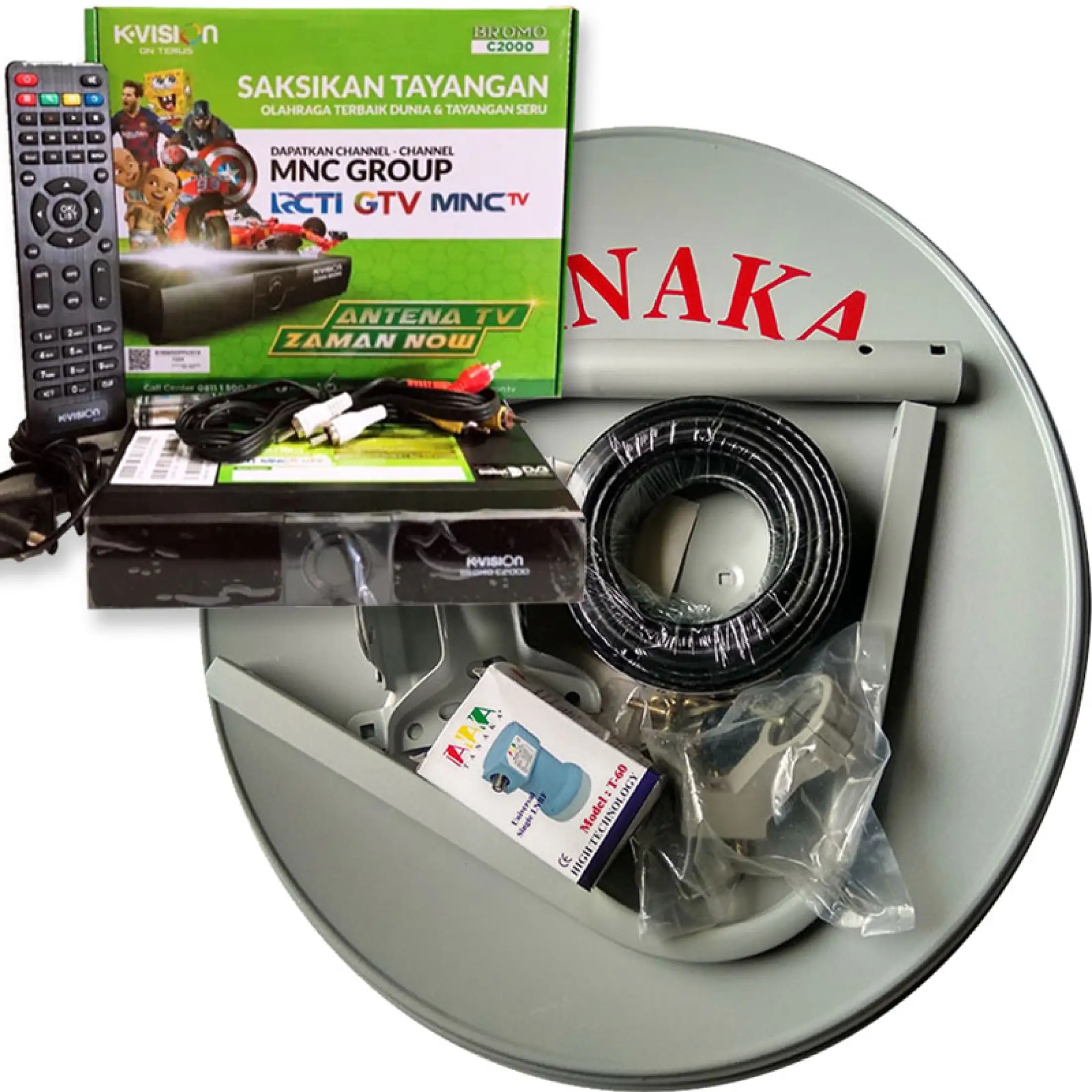Paket Parabola Mini 45cm Full Set Receiver Kvision Bromo Free Tv Nasional Mnc Group Fullset Lazada Indonesia
