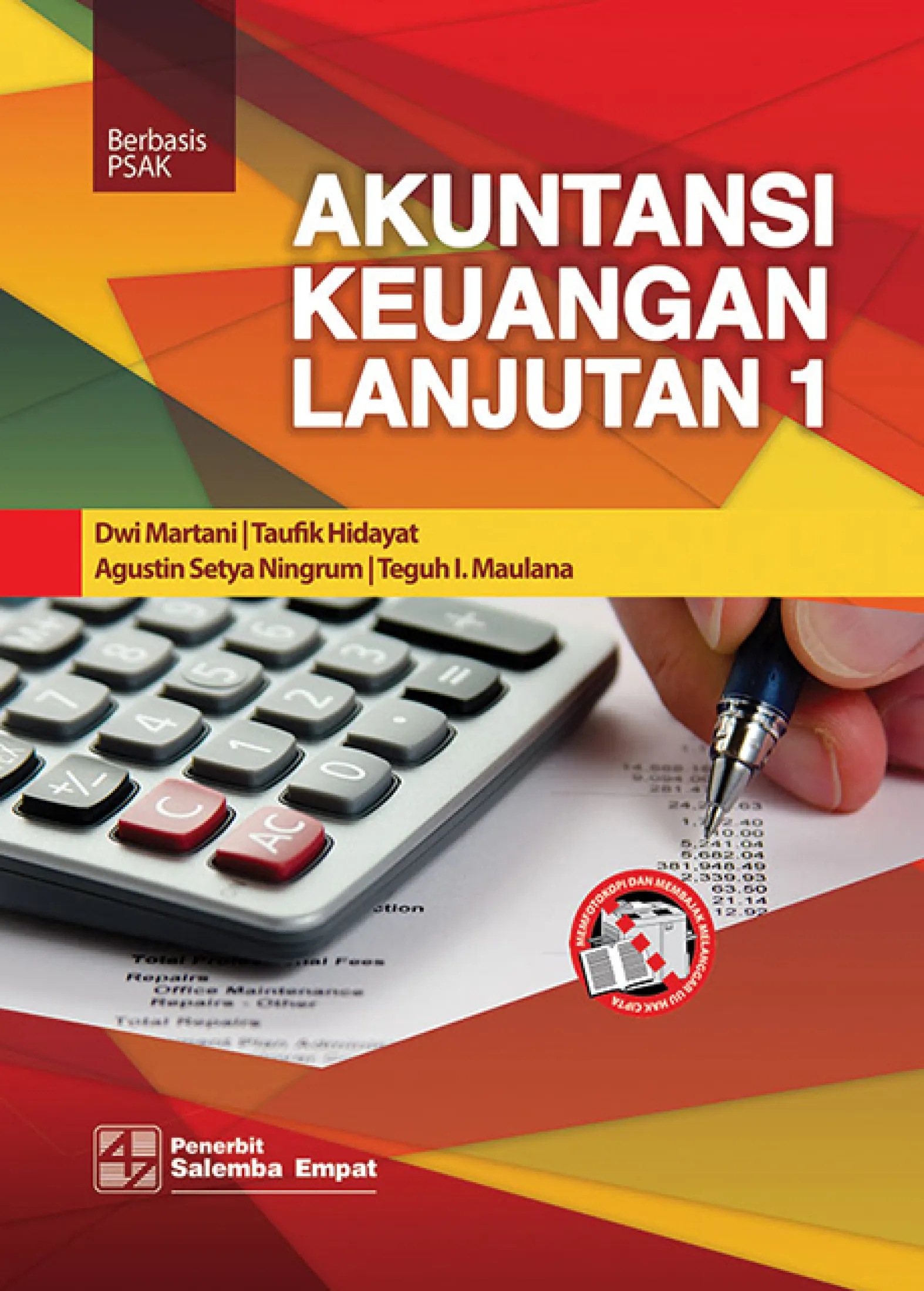 Buku Akuntansi Keuangan Lanjutan 1 Berbasis Psak Dwi Martani Taufik Hidayat Agustin Setyaningrum Teguh I Maulana Teguh I Maulana Lazada Indonesia