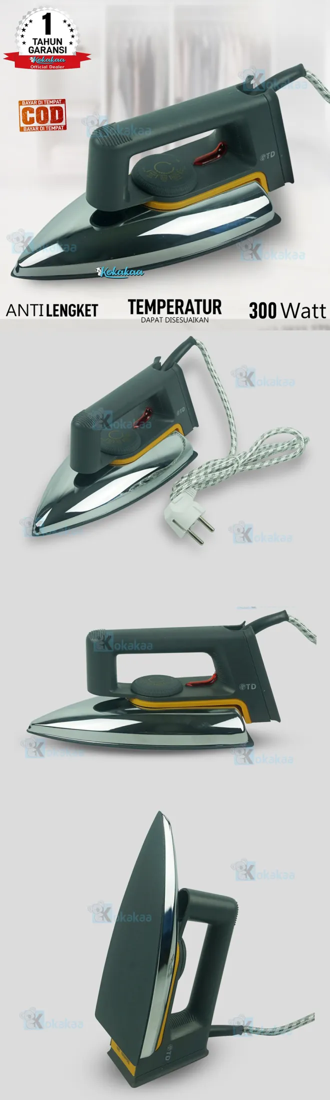 Td Setrika Listrik Dry Iron Td 333 Produk Nasional National Anti Lengket Lazada Indonesia