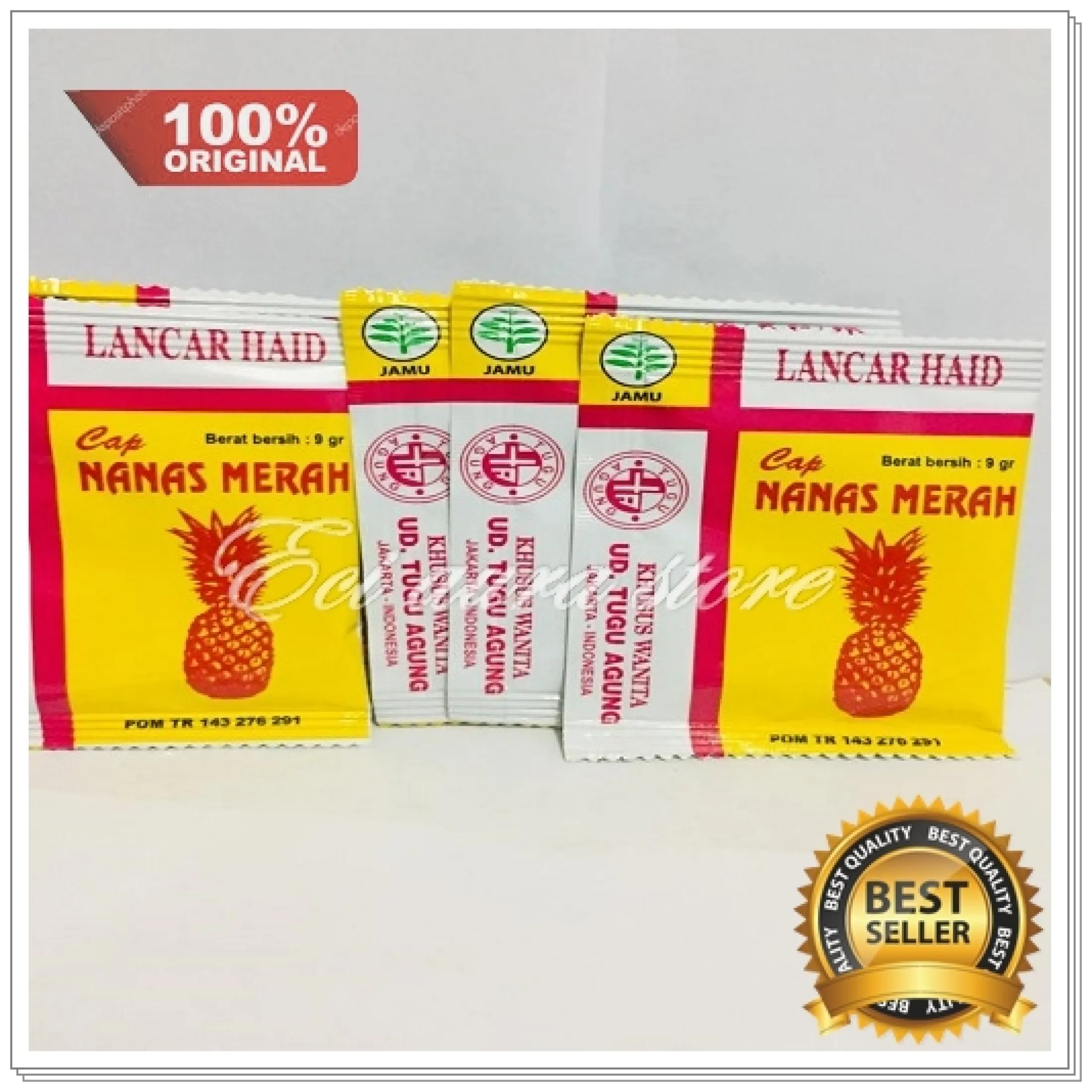 Bisa Cod Obat Tradisional Jamu Nanas Merah Pelancar Haid Datang Bulan 5 Sachet Lazada Indonesia