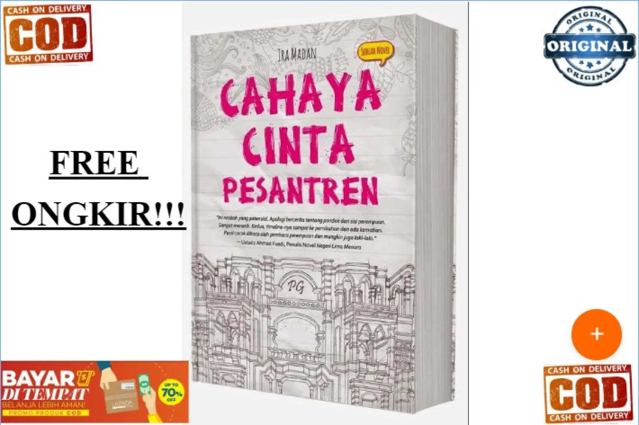 Cod Buku Novel Cahaya Cinta Pesantren Ira Madan Terlaris Needs Bookstore18 Lazada Indonesia