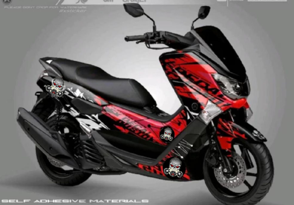 Decal Yamaha Nmax Merah Membeli Jualan Online Decals Emblems