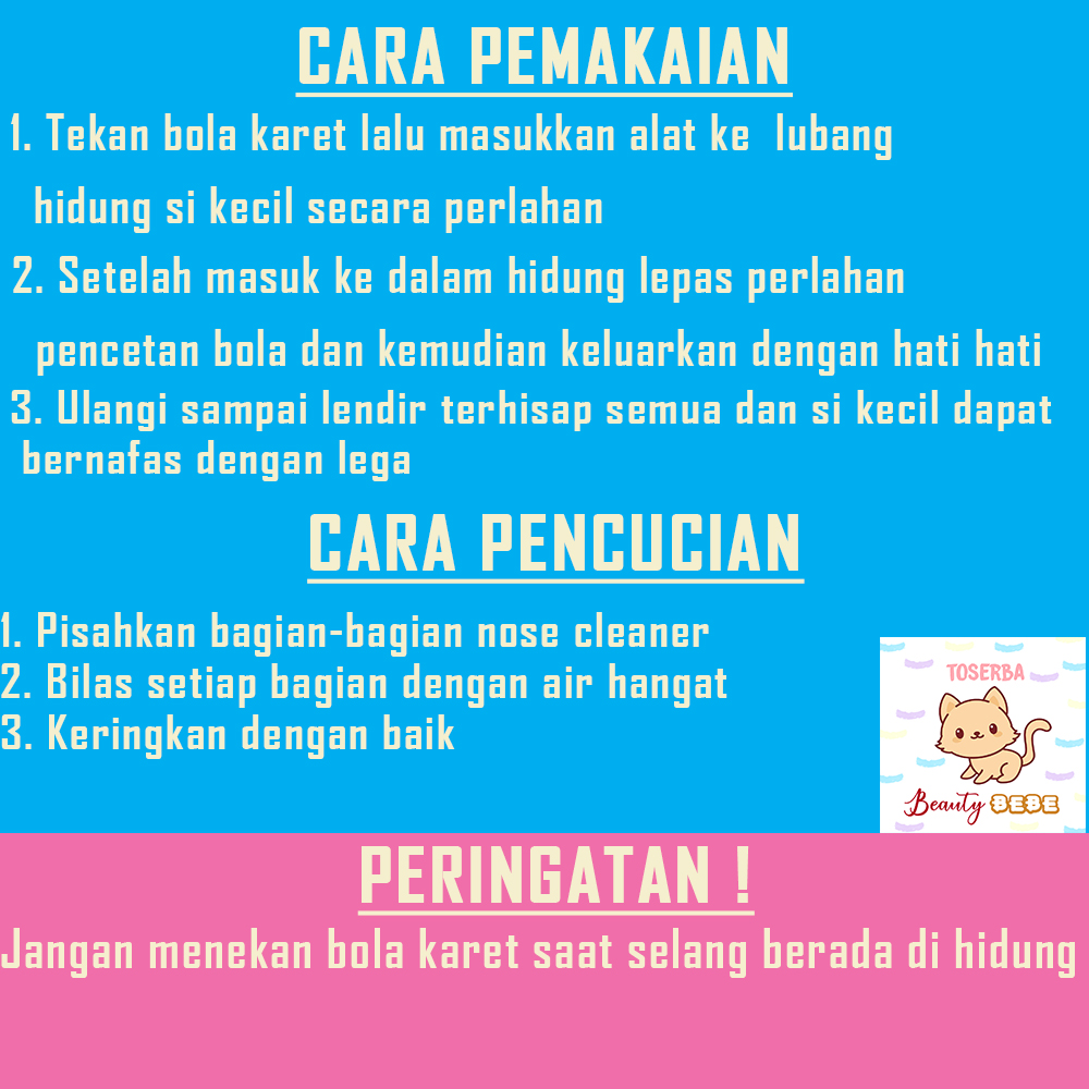 cara penggunaan nasal aspirator