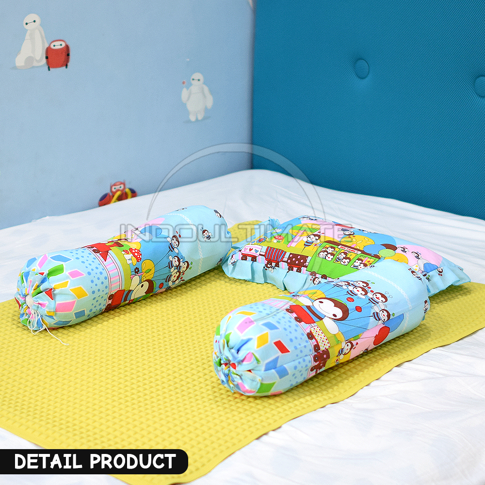 Ib 3in1 Baby Leon Bantal Guling Bayi Anak Set Bgs 02 Boneka