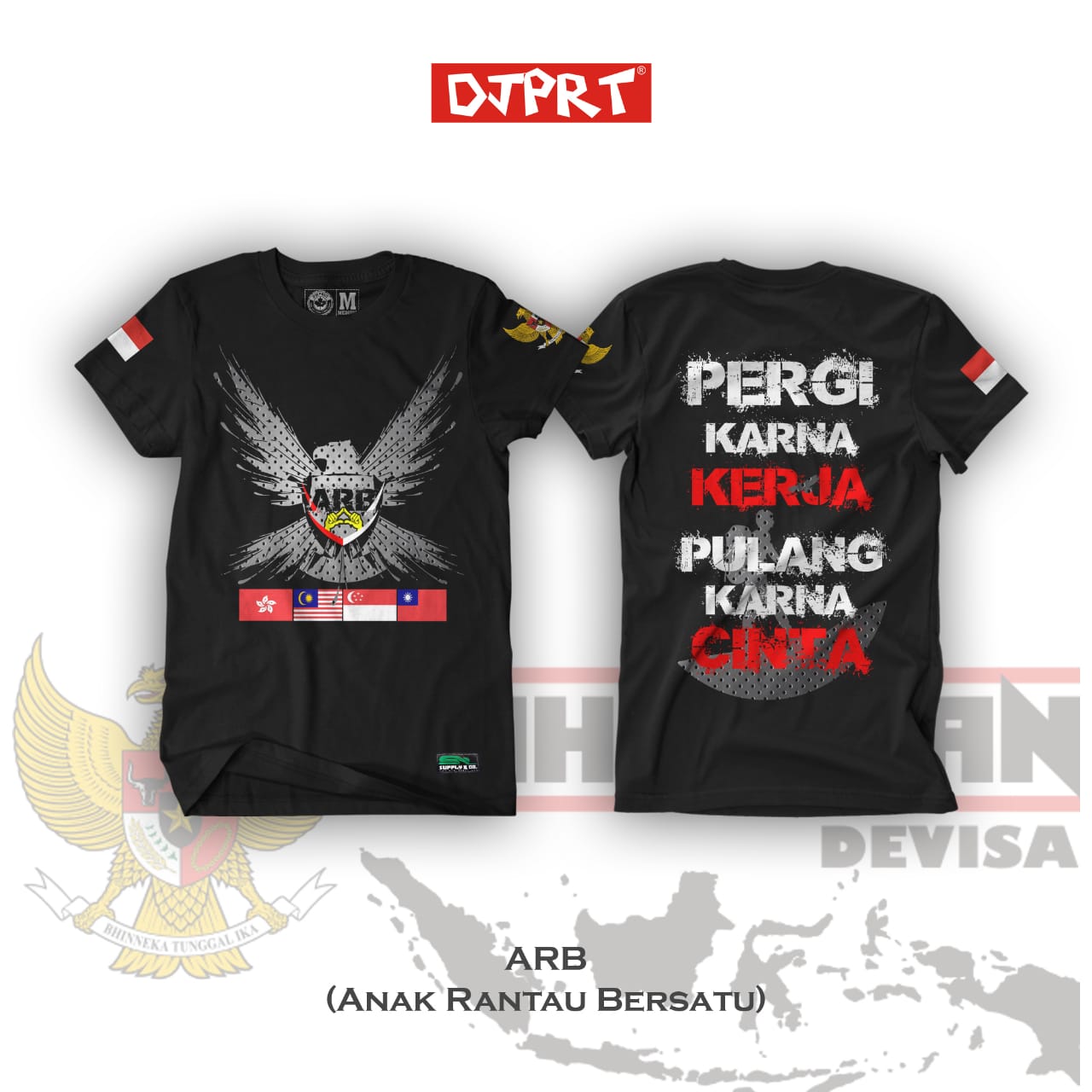 T Shirt BAJU ANAK RANTAU BERSATU ARB Pria Wanita
