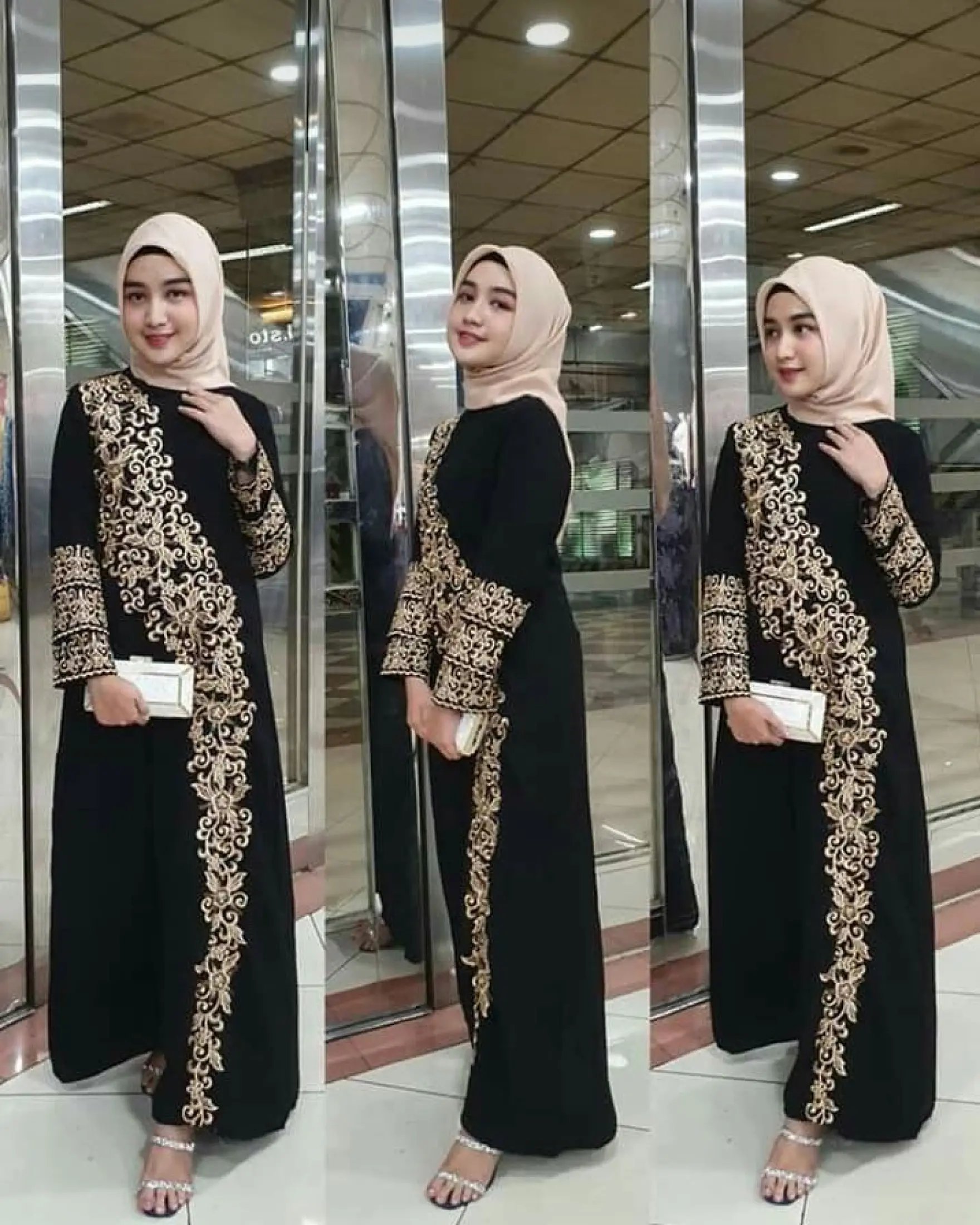 Gamis Abaya Jumbo Hitam Bordir Gamis Arab Jumbo Abaya Jumbo Gamis Hitam Jumbo Gamis Muslim Jumbo Lazada Indonesia