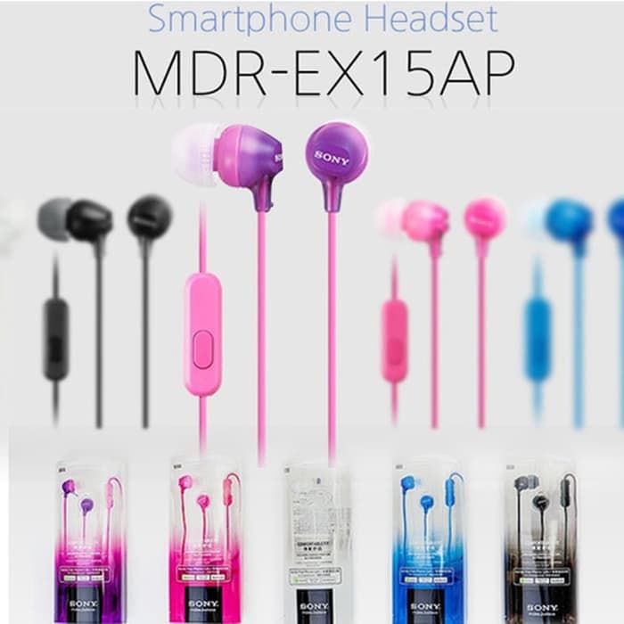 Headset/Handsfree/Headphone In-Ear Extra Bass Sony MDR EX 15 AP - Original  | Lazada Indonesia