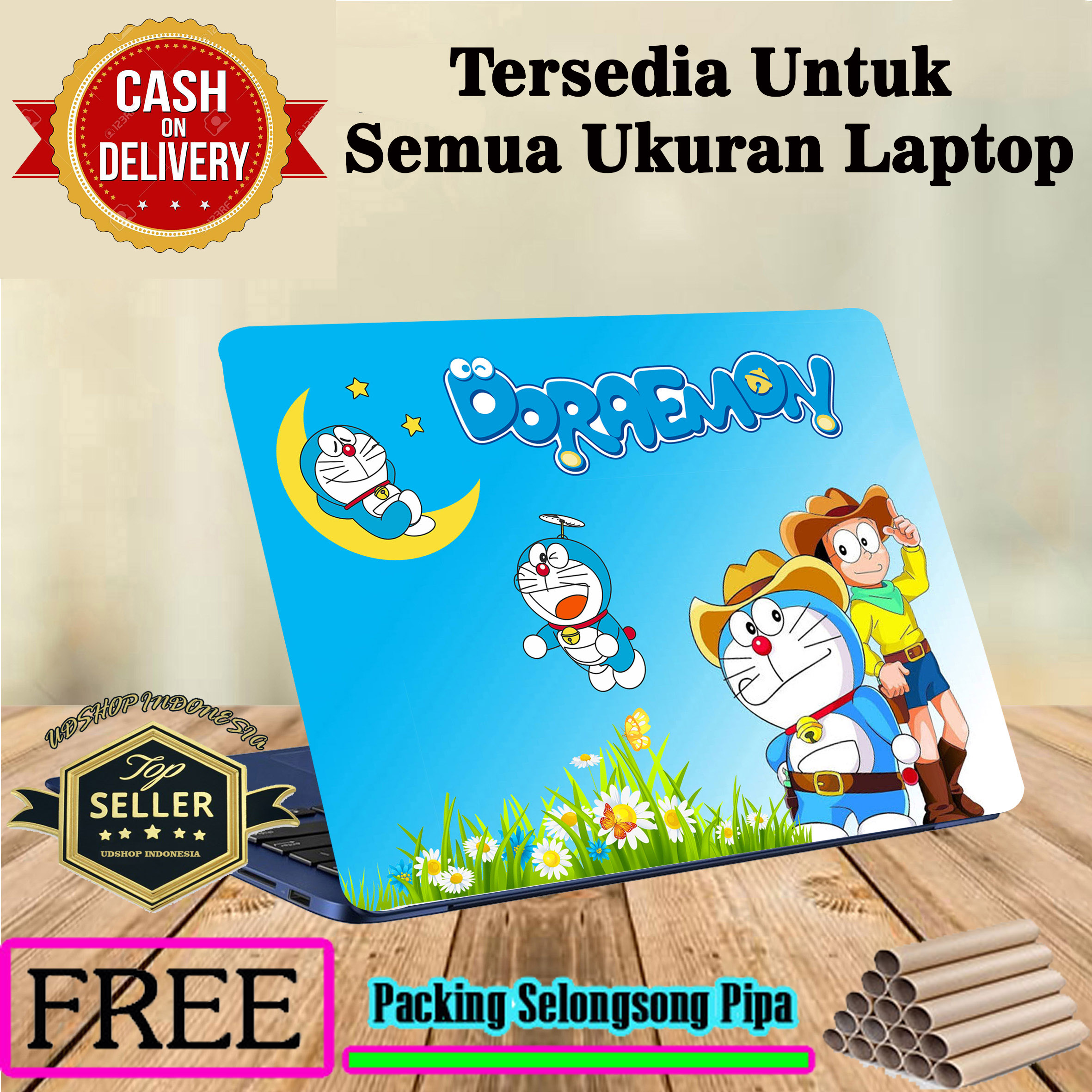 Skin Laptop Garskin Stiker Laptop Motif Kucing Jepang Lucu Untuk