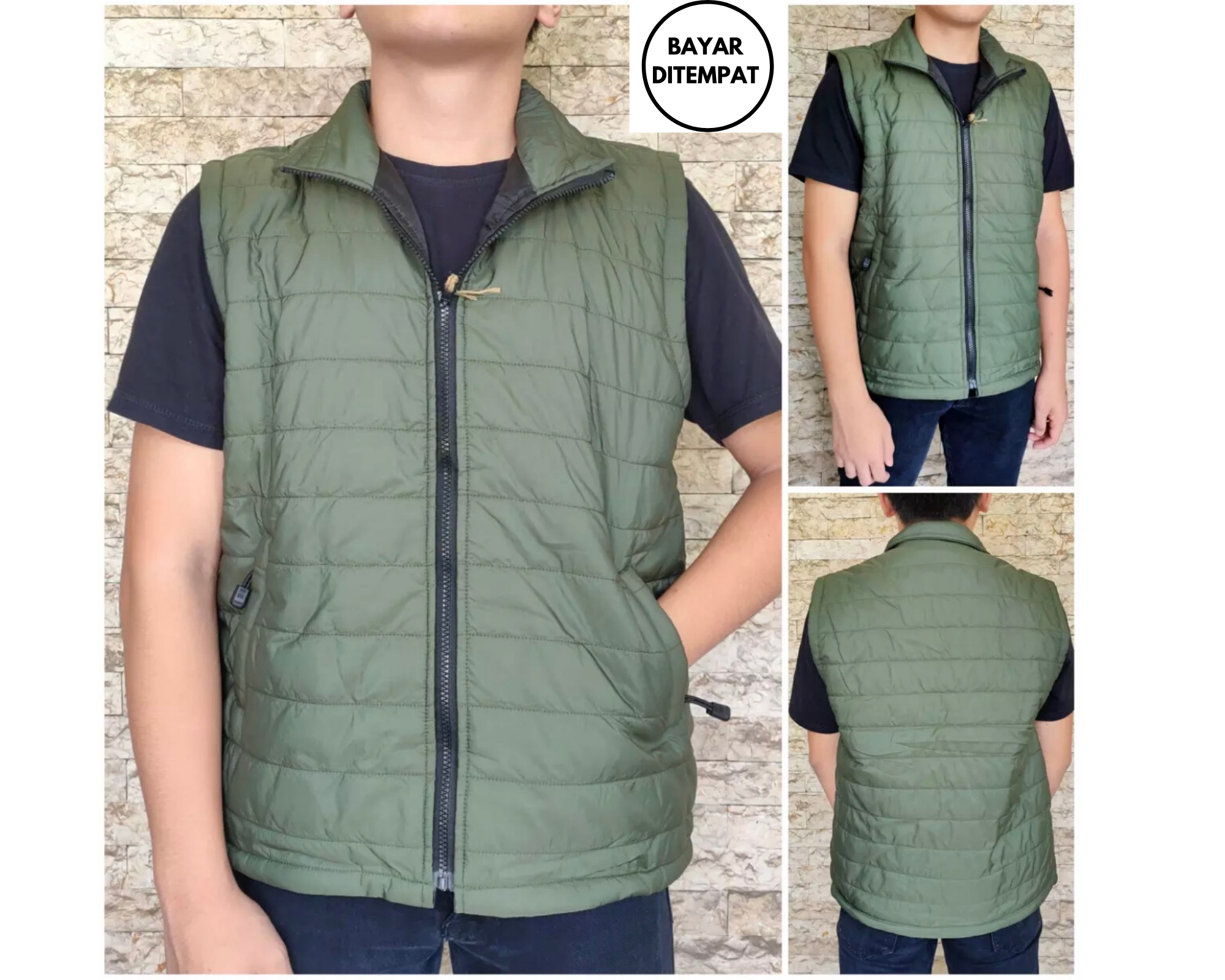 jaket tanpa hoodie
