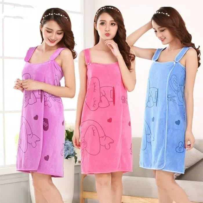 Handuk Baju Mandi Dewasa Kimono Wearable Celvano Store Lazada Indonesia