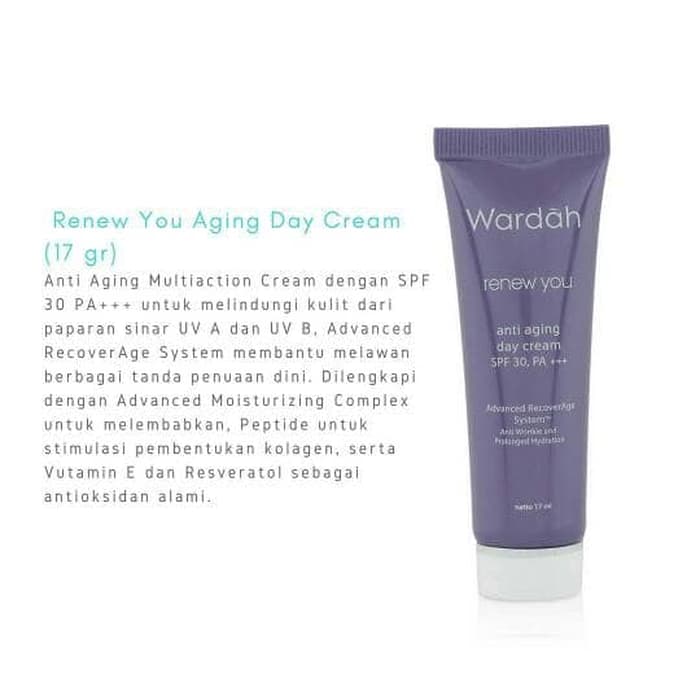 wardah renew you anti aging day cream