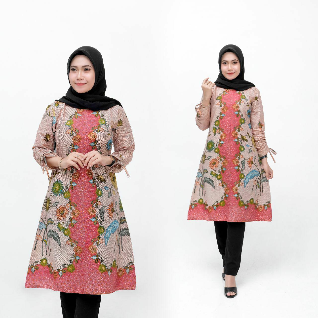 Paling Inspiratif Model Baju Batik Kerja Wanita Tunik