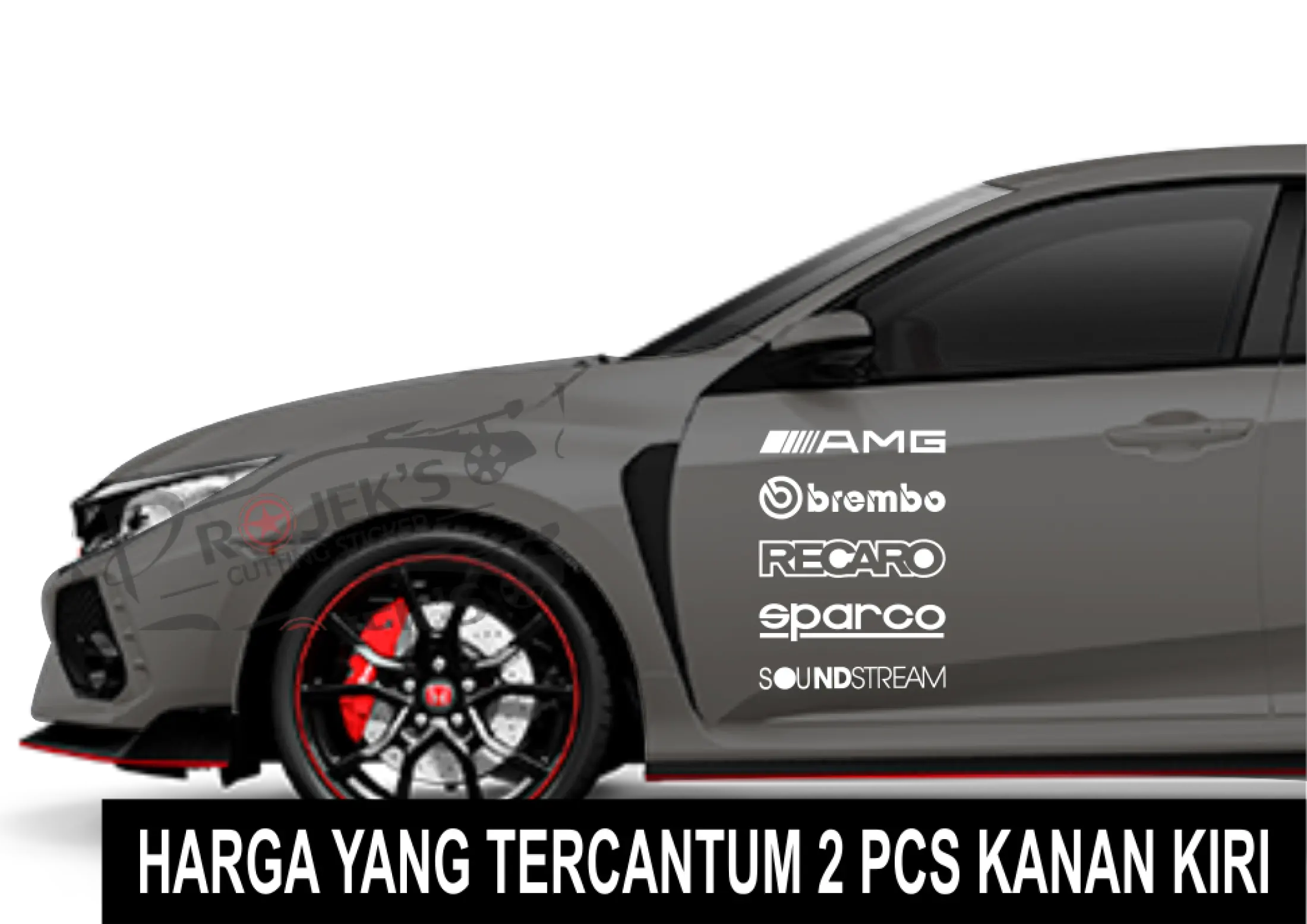 TERMURAH Cutting Sticker Mobil Stiker Tulisan Racing Sport Lazada Indonesia