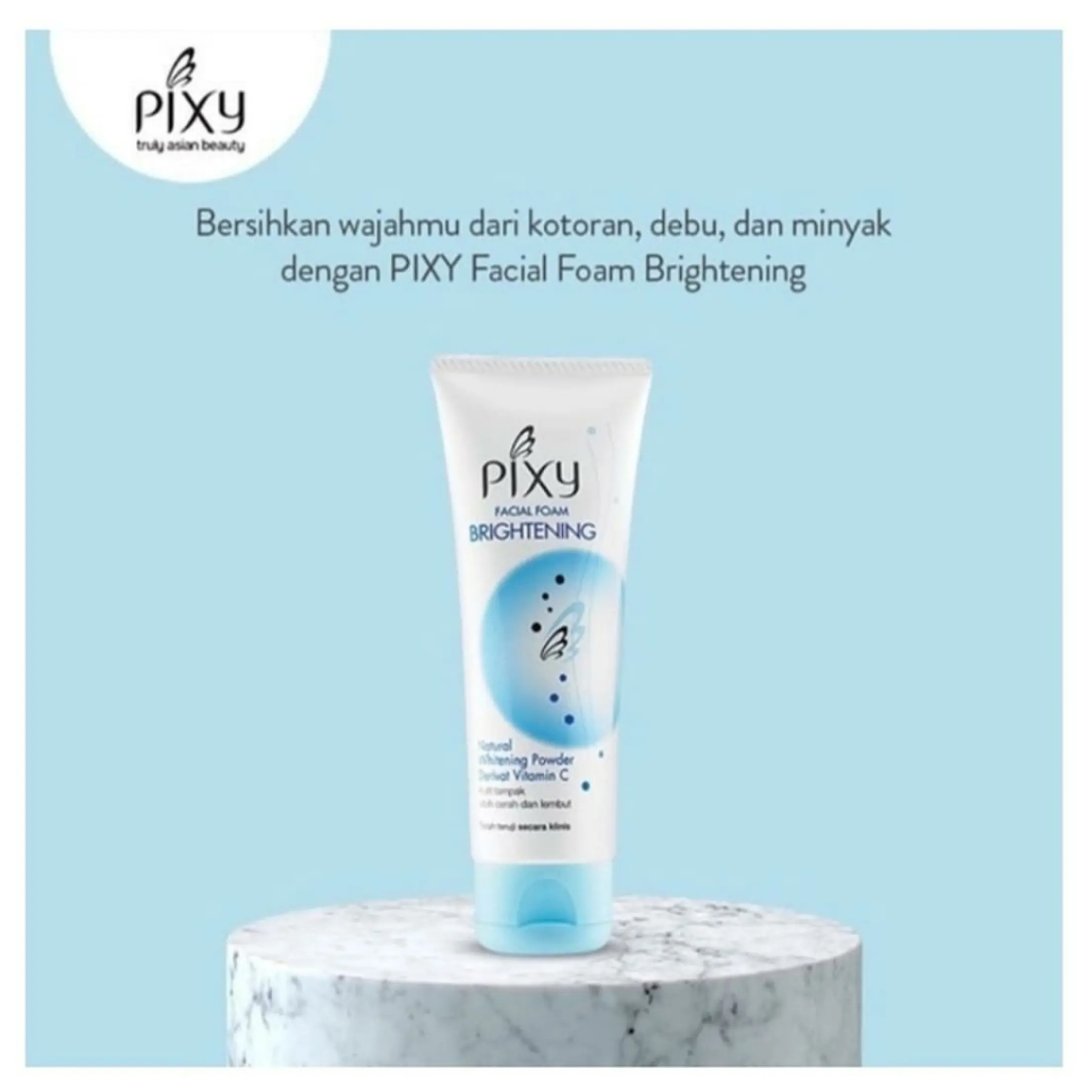 pixy facial foam brightening