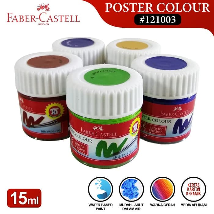 Cat Poster Faber Castell 12 Warna Lazada Indonesia