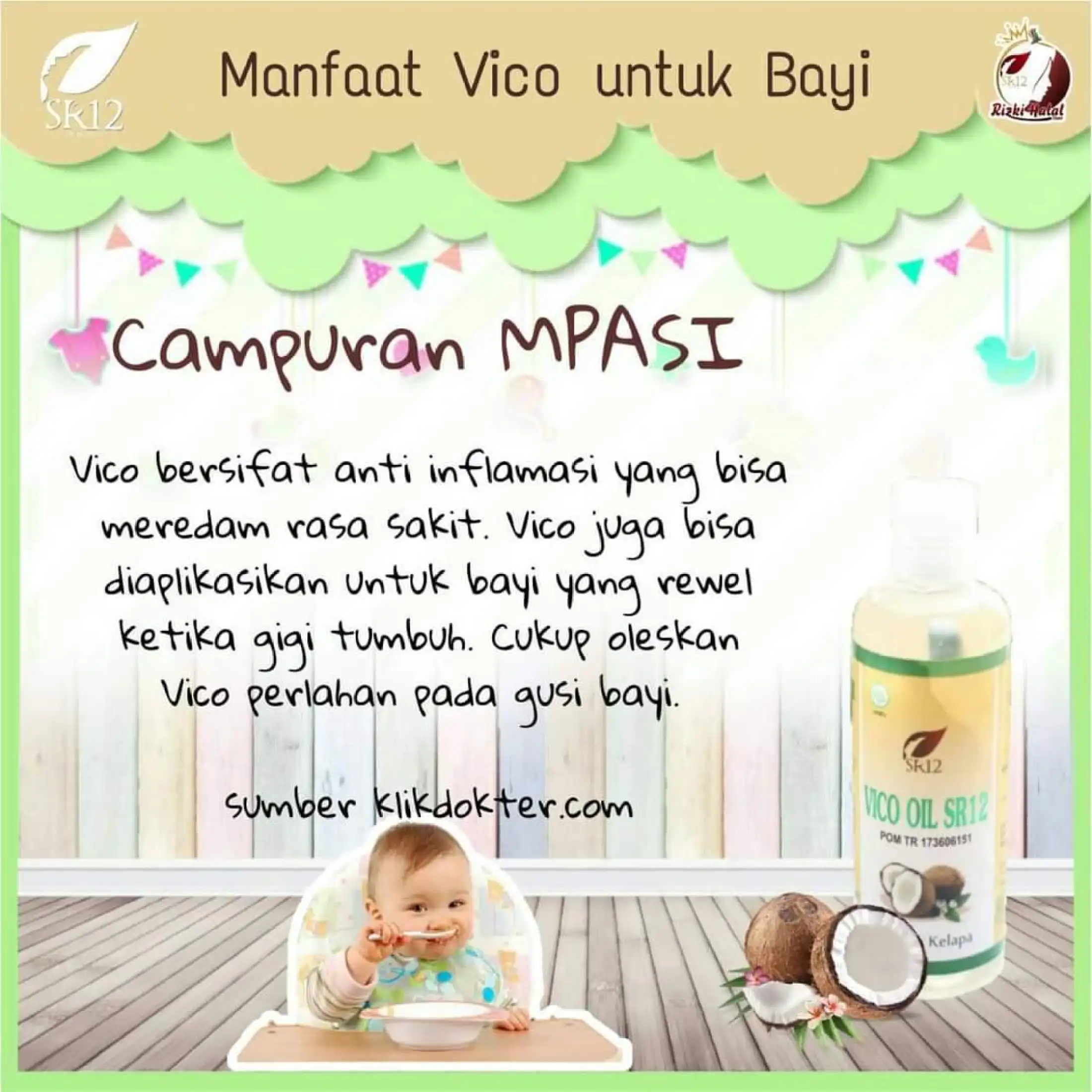 Minyak Virgin Coconut Oil Sr12 Untuk Mpasi Lemak Tambahan Mpasi Bayi Penambah Nafsu Makan Bayi Penambah Nafsu Makan Anak Penambah Berat Badan Bayi Dan Anak Aman Bpom Lazada Indonesia