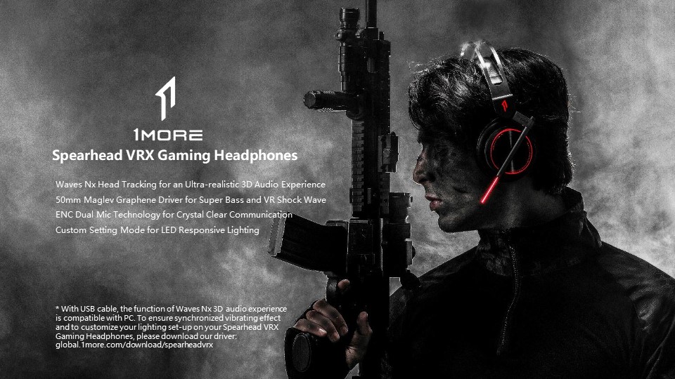 1MORE Gaming Headset Spearhead VRX Over 