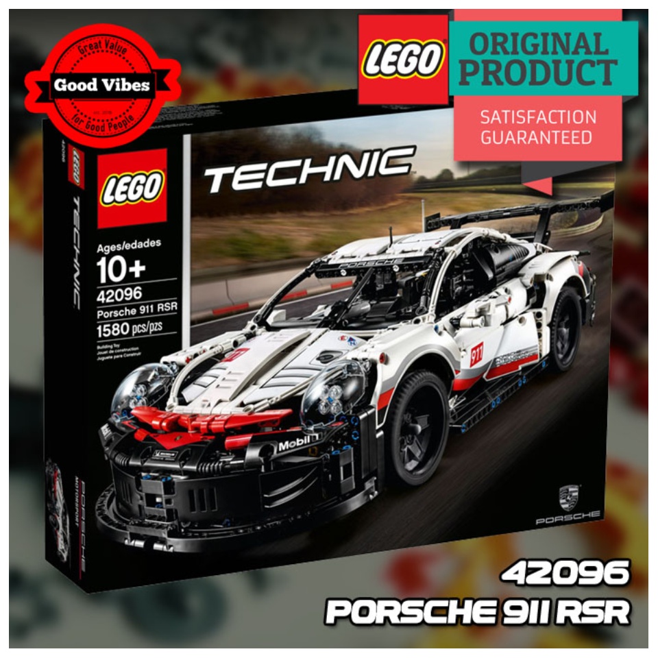 LEGO Original TECHNIC 42096 Porsche 911 RSR Mainan Anak Teknik