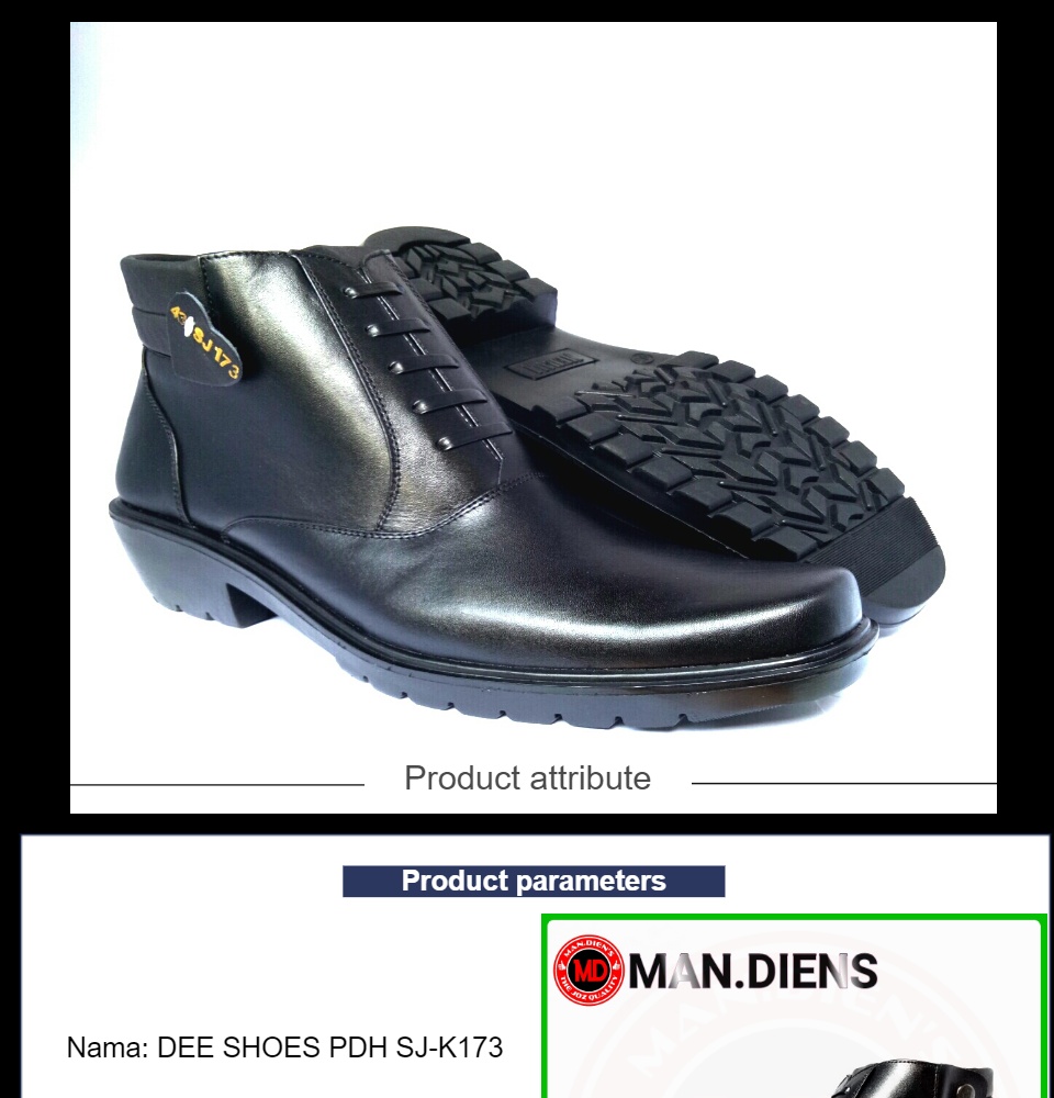 Dee Shoes PDH Ceko Sepatu Boots Pria Kulit Asli