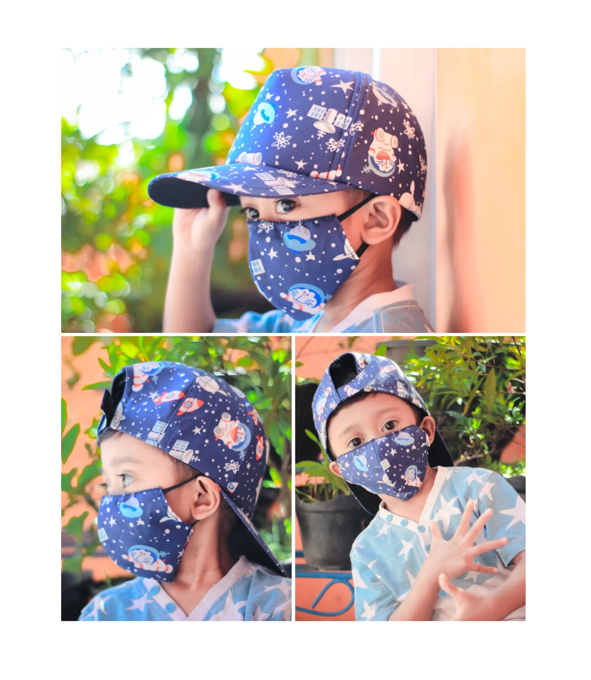 TOPI MASKER ANAK 312 Tahun MOTIF KARTUN FULL PRINT Pucukshop Lazada Indonesia