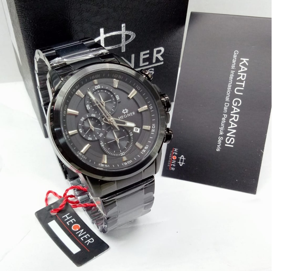 HARGA PROMO JAM TANGAN HEGNER GARANSI 1 TAHUN Jam Tangan Pria Chrono dan Tanggal Aktif Full Stainless Steel Hegner 5011 Bisa Bayar Ditempat Lazada Indonesia